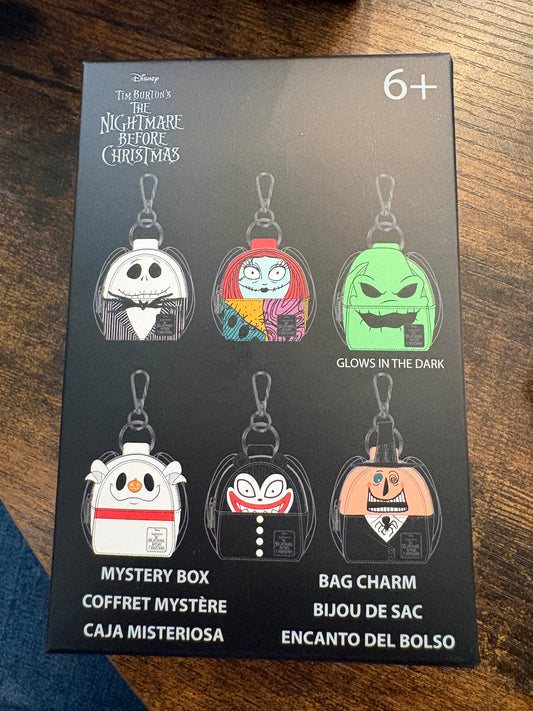 Loungefly Mystery Box Nightmare before Christmas bag charm