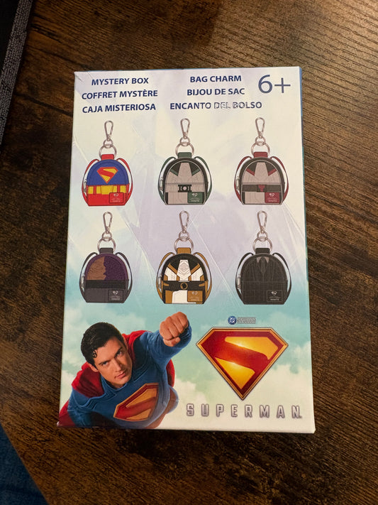 Loungefly DC Superman Mystery Box Bag Charm