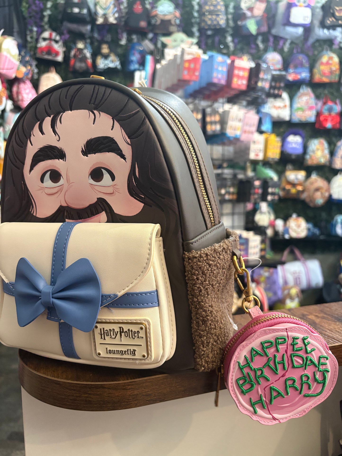 Loungefly Harry Potter Hagrid Birthday Cake mini backpack