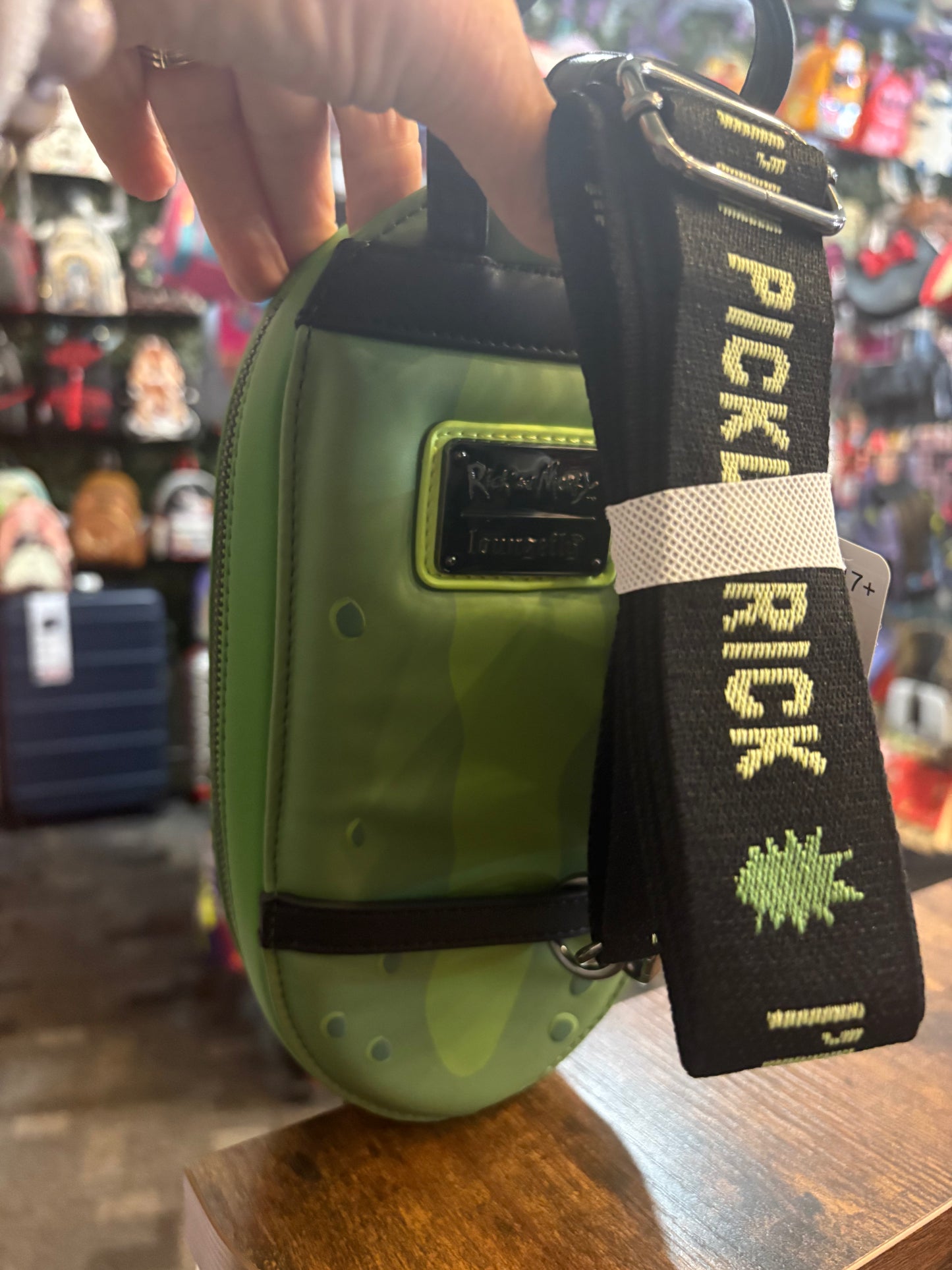Loungefly Rick and Morty Pickle Rick Sling Bag