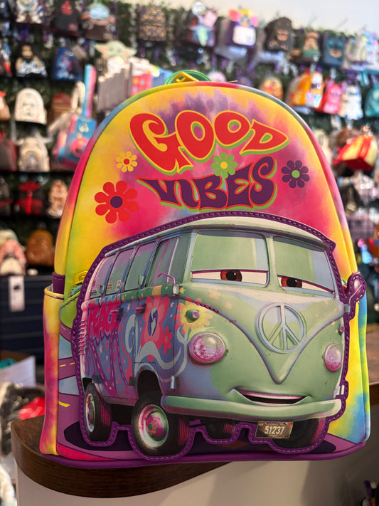 Loungefly Cars Filmore Tie Dye mini backpack good vibes