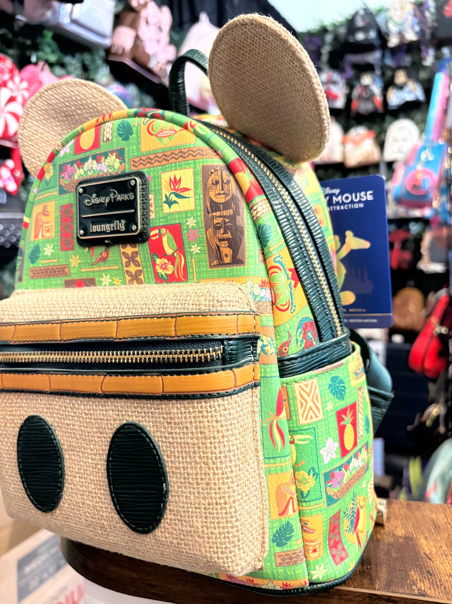 Loungefly The Main Attraction Series Enchanted Tiki Room mini backpack