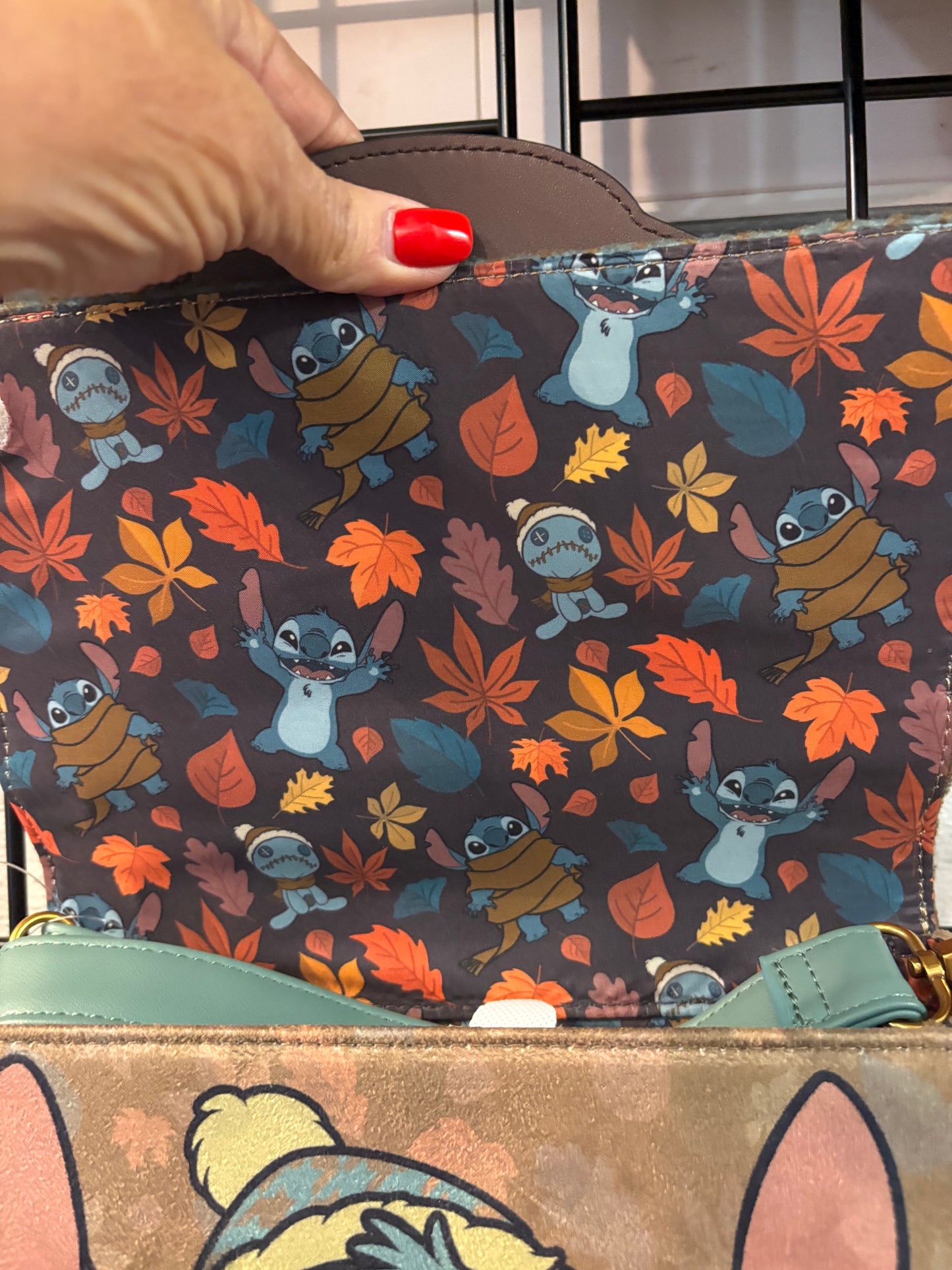 Loungefly Disney Lilo and Stitch Autumn Leaves Crossbody