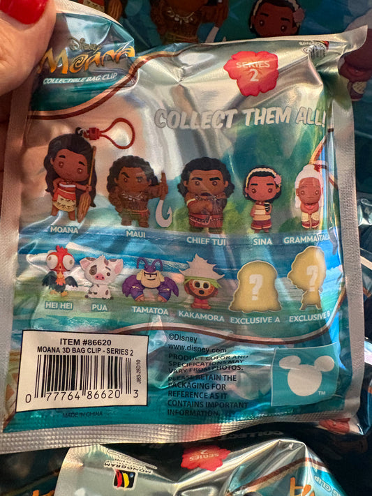 Disney Moana Collectible bag clips