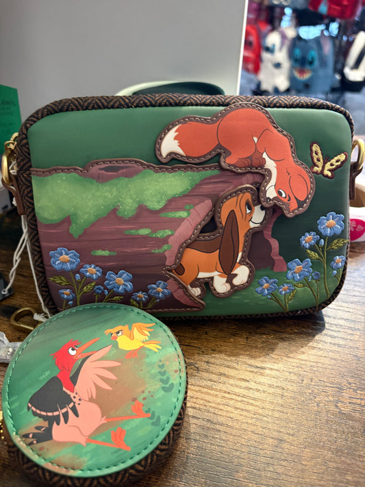 Loungefly Disney Fox and the Hound crossbody sling
