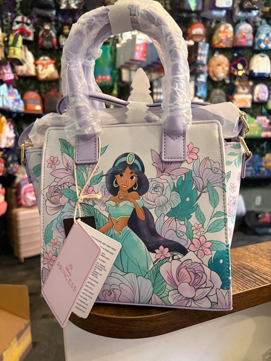 Loungefly Soft Tag Disney Princess Jasmine Floral Satchel/Crossbody