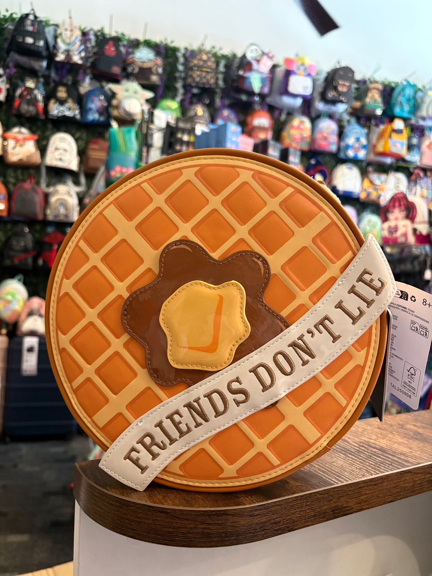 Loungefly Stranger Things Waffle Figure Crossbody Bag