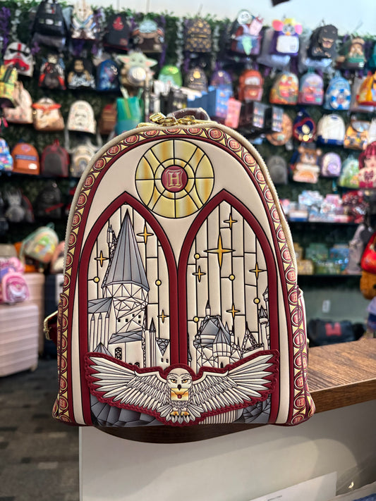 Loungefly Harry Potter Hedwig Stained Glass Mini Backpack