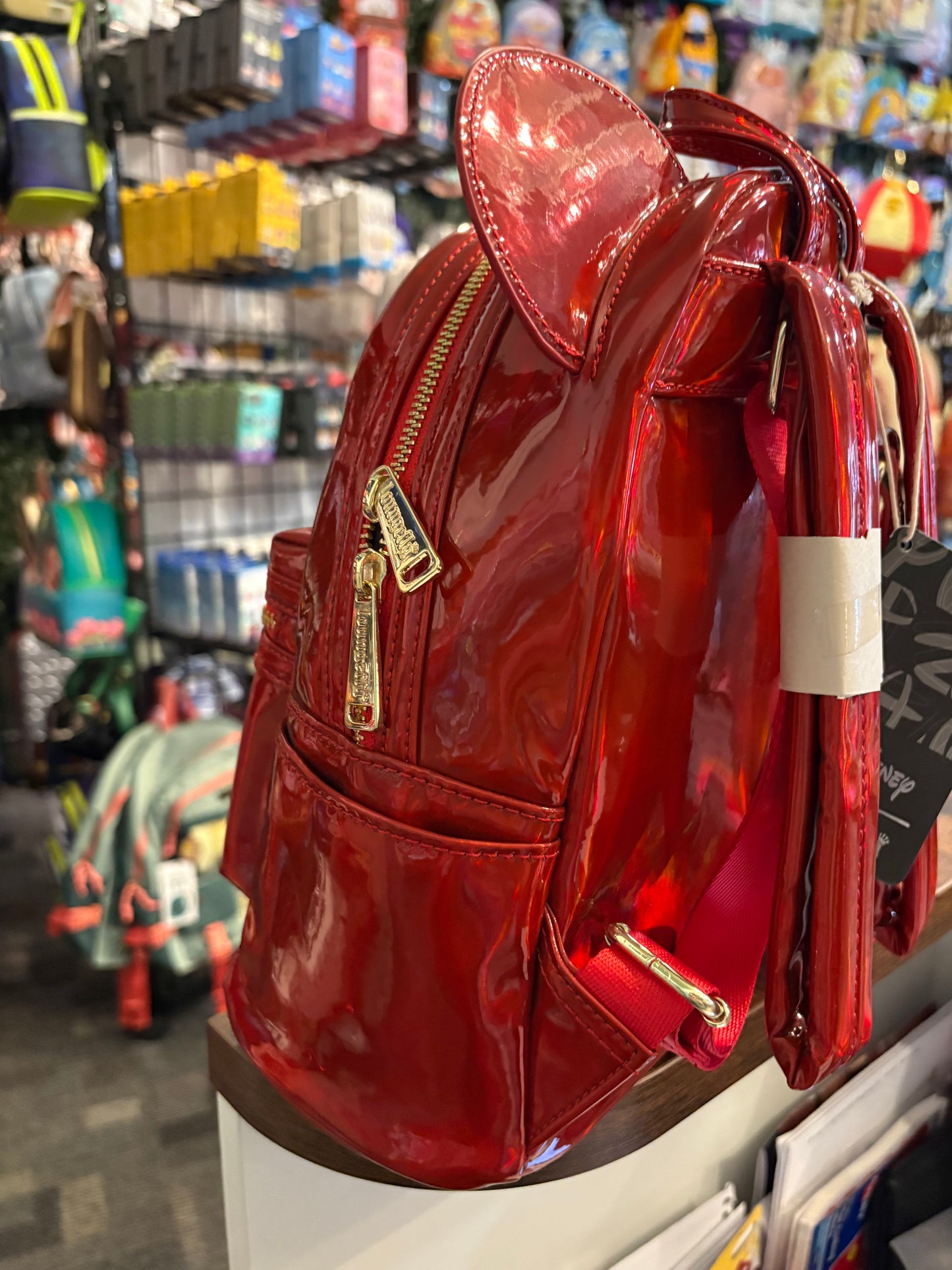 Loungefly Disney Mickey Mouse Oil Slick Red mini backpack