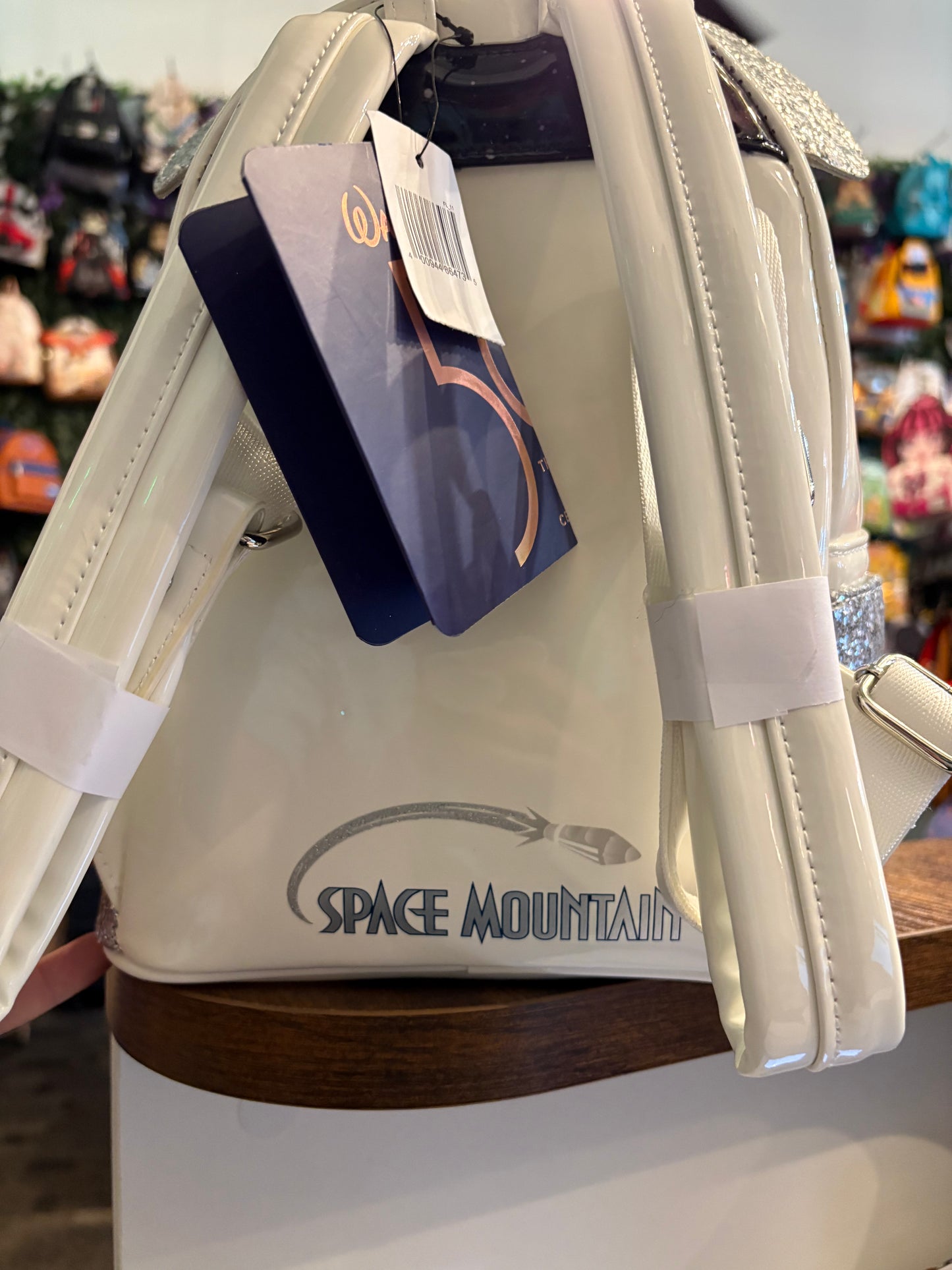 Loungefly Disney Parks Space Mountain Attraction Inspired Glittery Mickey Mouse Mini Backpack