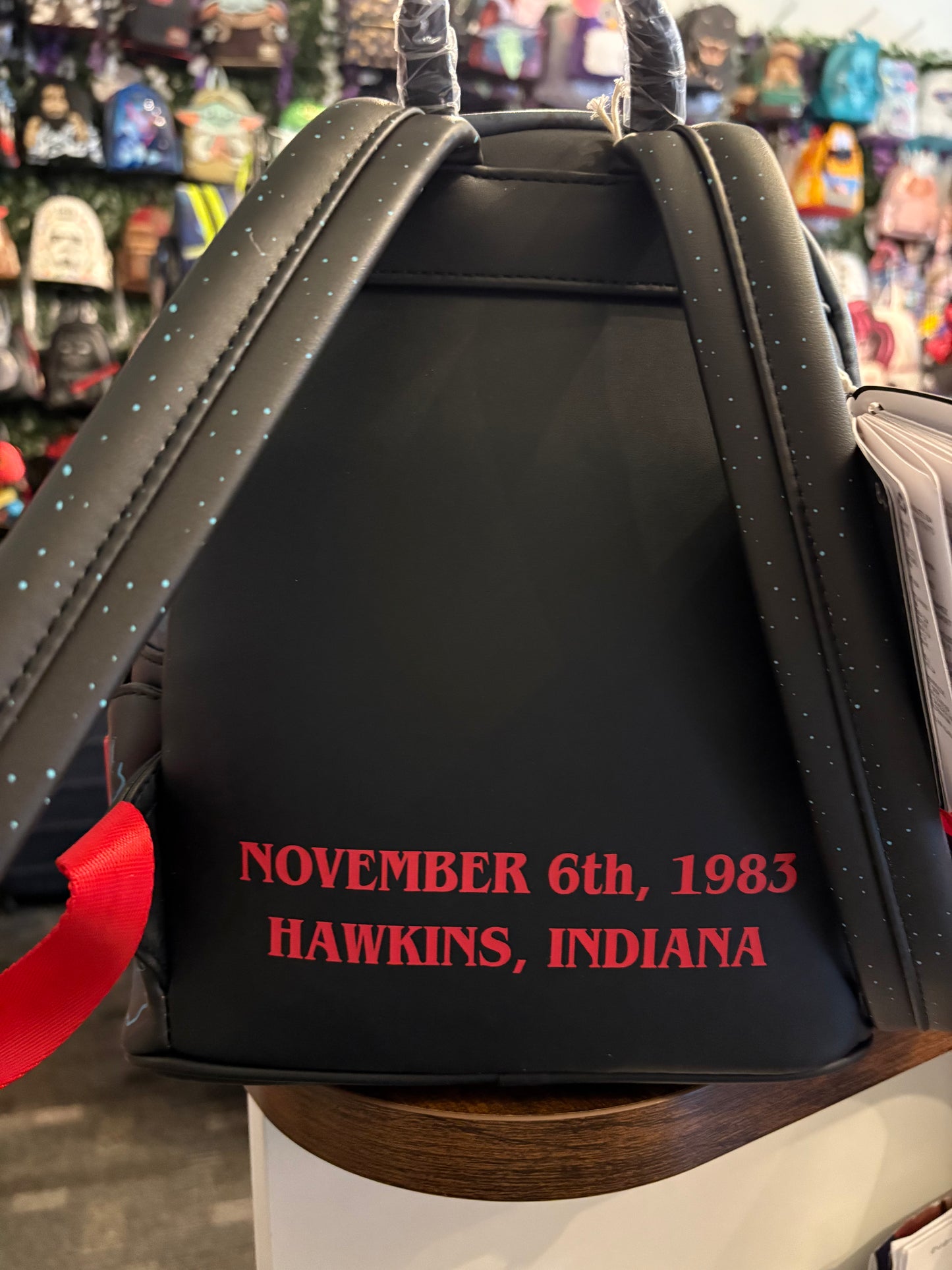 Loungefly NetFlix Stranger Things 10th Anniversary Mini Backpack Light up Wall Scene