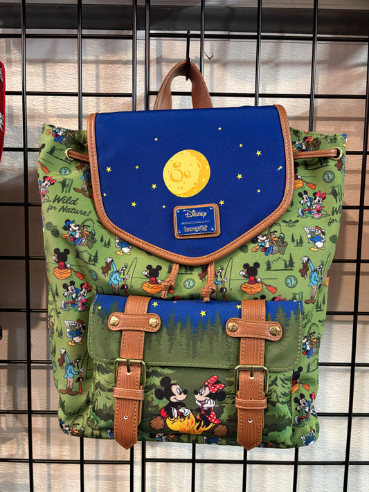 Loungefly Circle of Hope Disney Mickey and Minnie Camping Rucksack