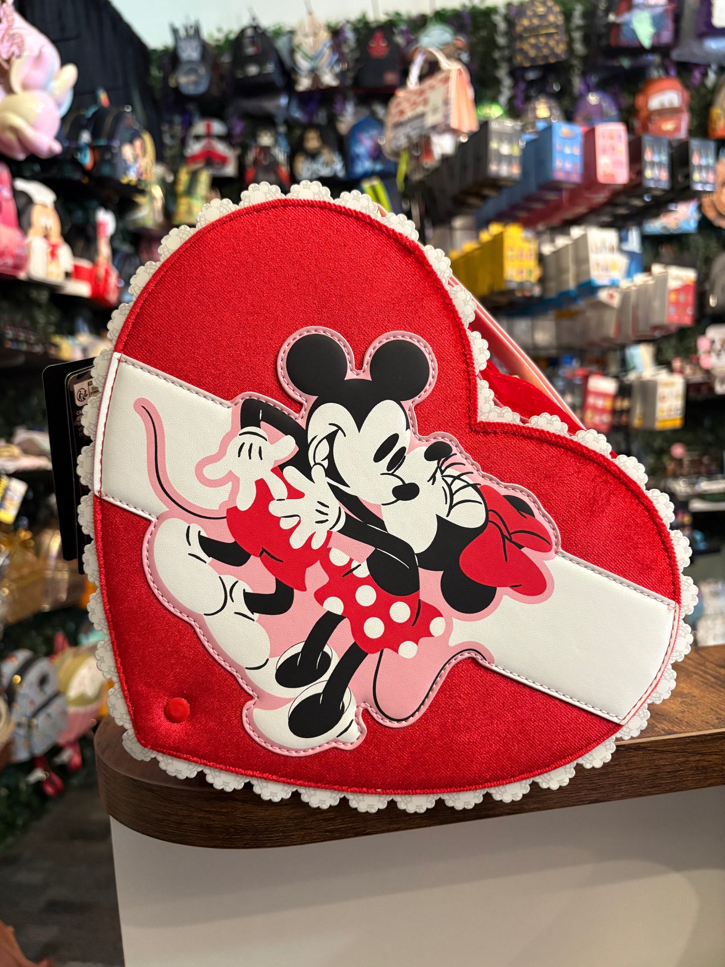 Loungefly Disney Valentines Chocolate Box Crossbody Bag Scented