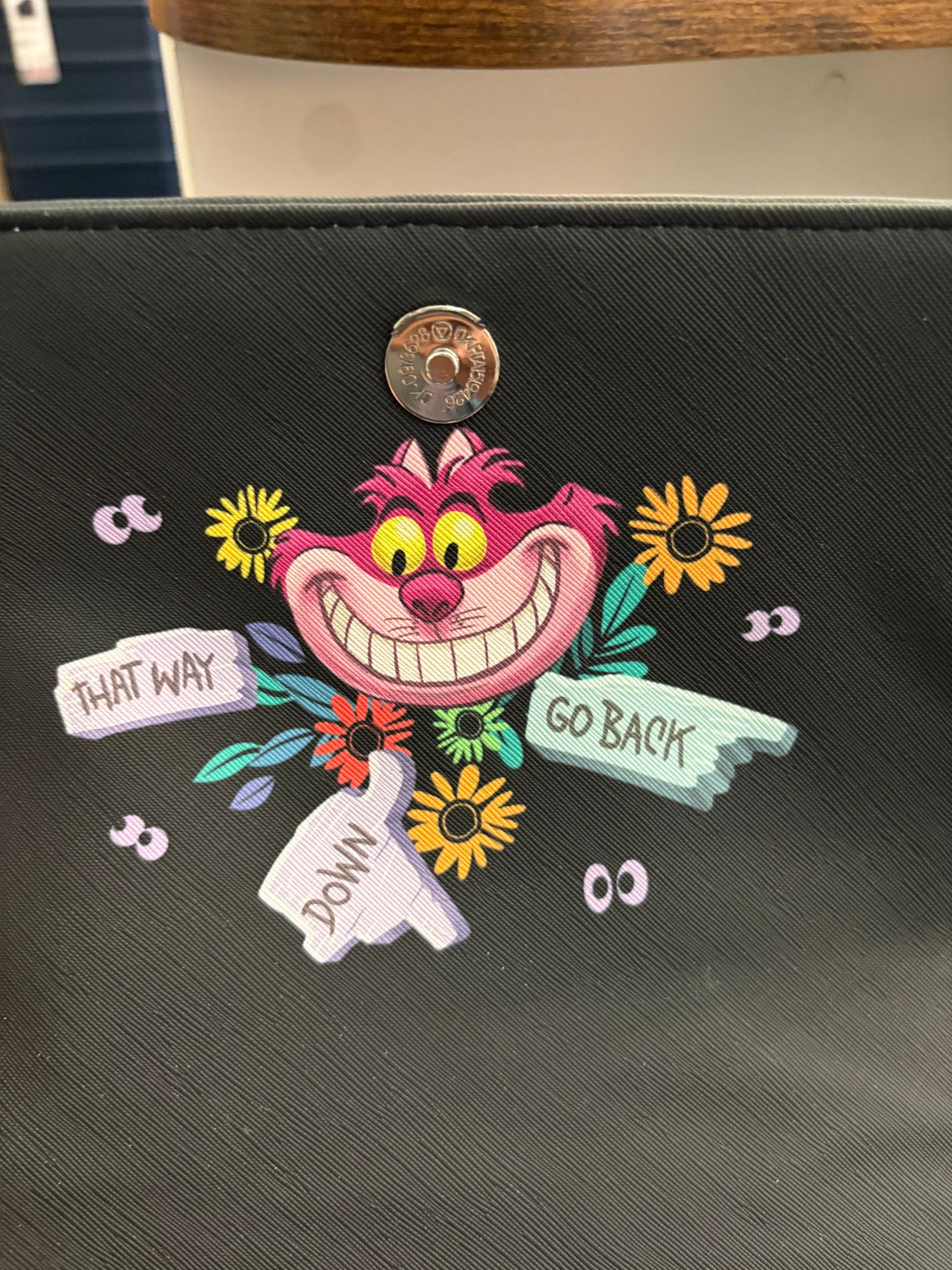 Loungefly Disney Alice in Wonderland Cheshire Cat Embroidered Crossbody Bag