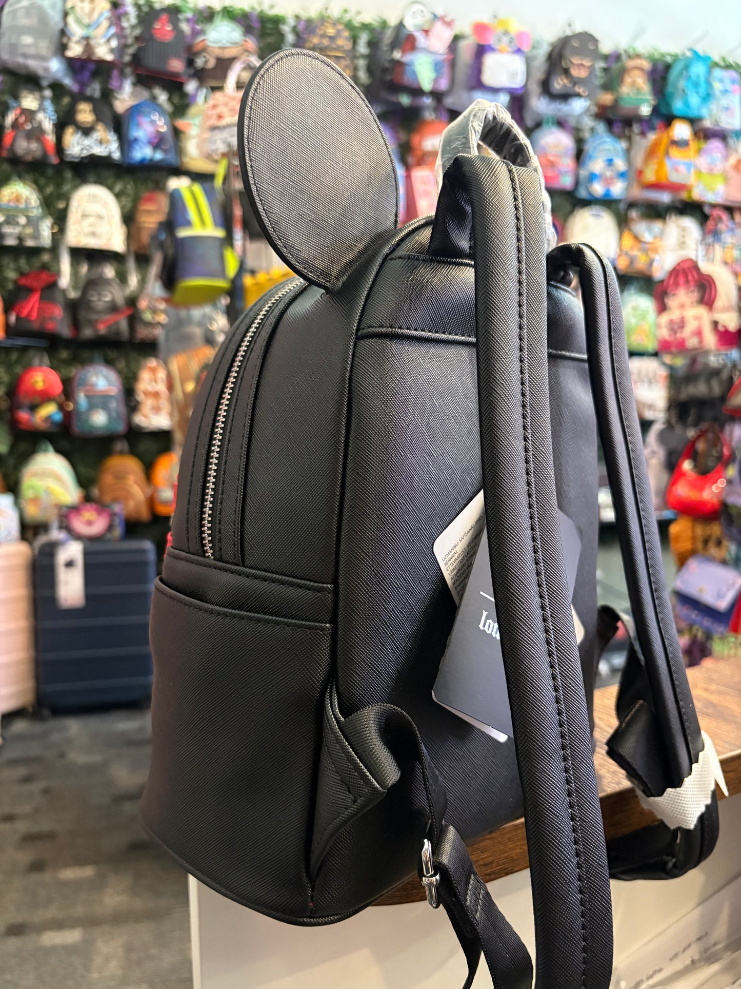 Loungefly Mickey Black and Red Mini Backpack