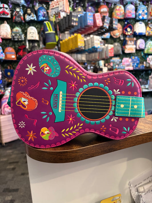 Loungefly Epcot The Three Caballeros Guitar Shape Crossbody