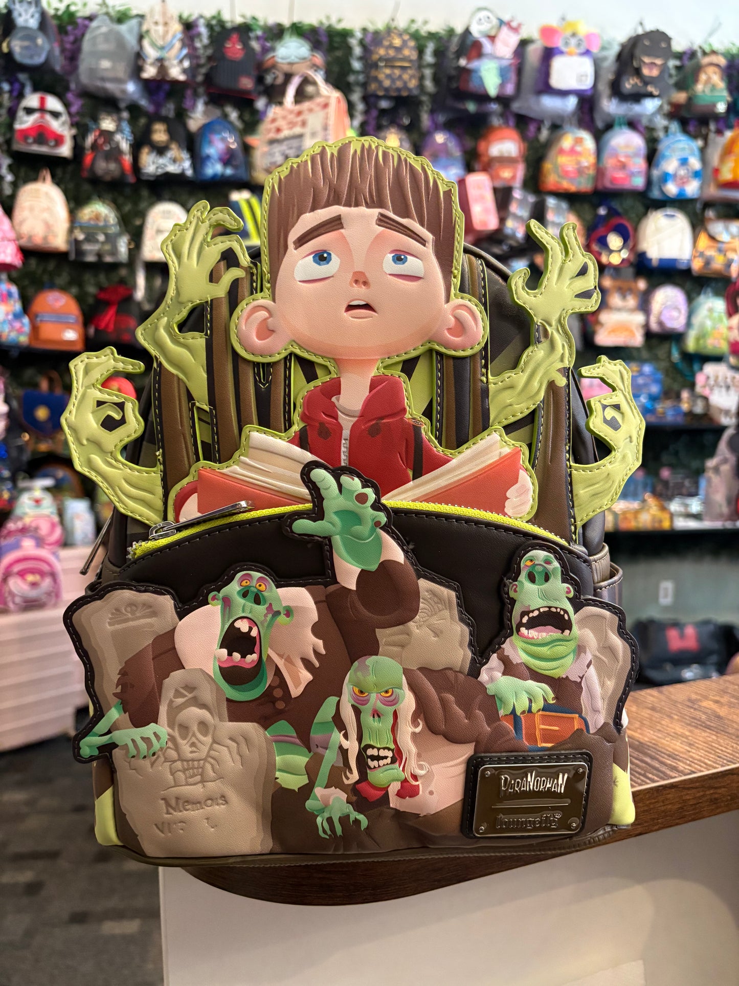 Loungefly ParaNorman Zombies Glows in the Dark Mini Backpack