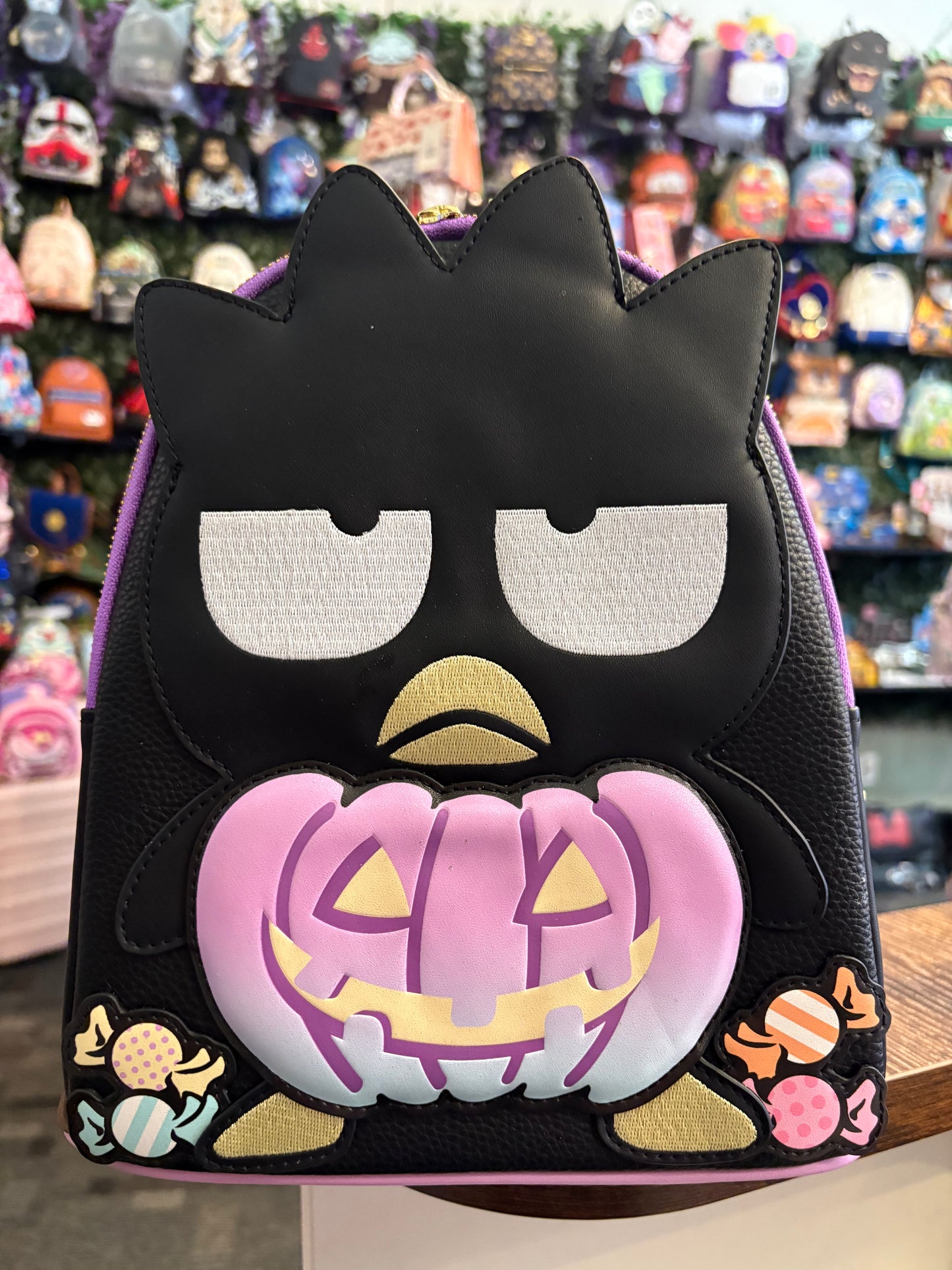 Loungefly Sanrio Dadtz Maru Pumpkin Lights up mini Backpack