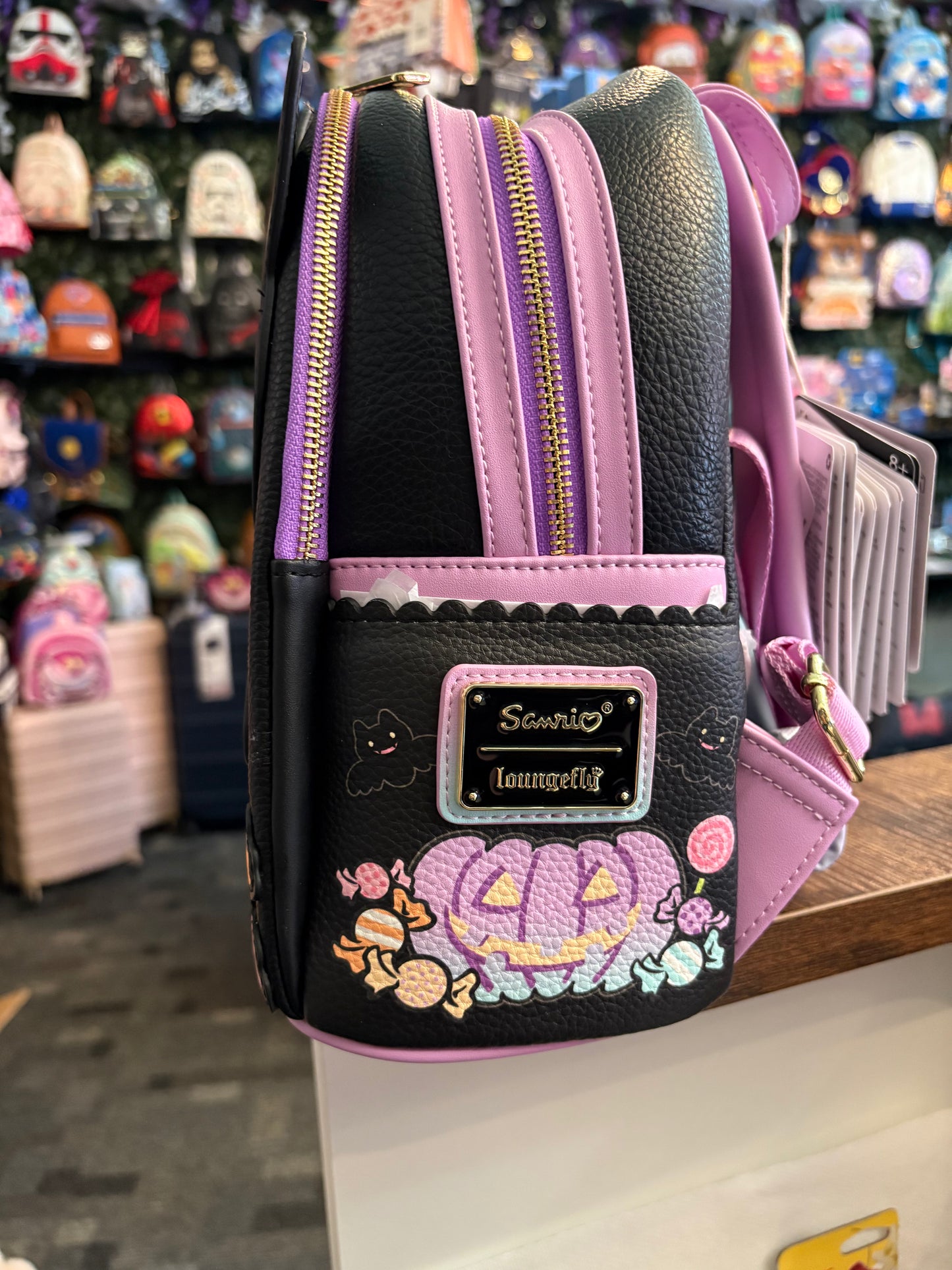 Loungefly Sanrio Dadtz Maru Pumpkin Lights up mini Backpack