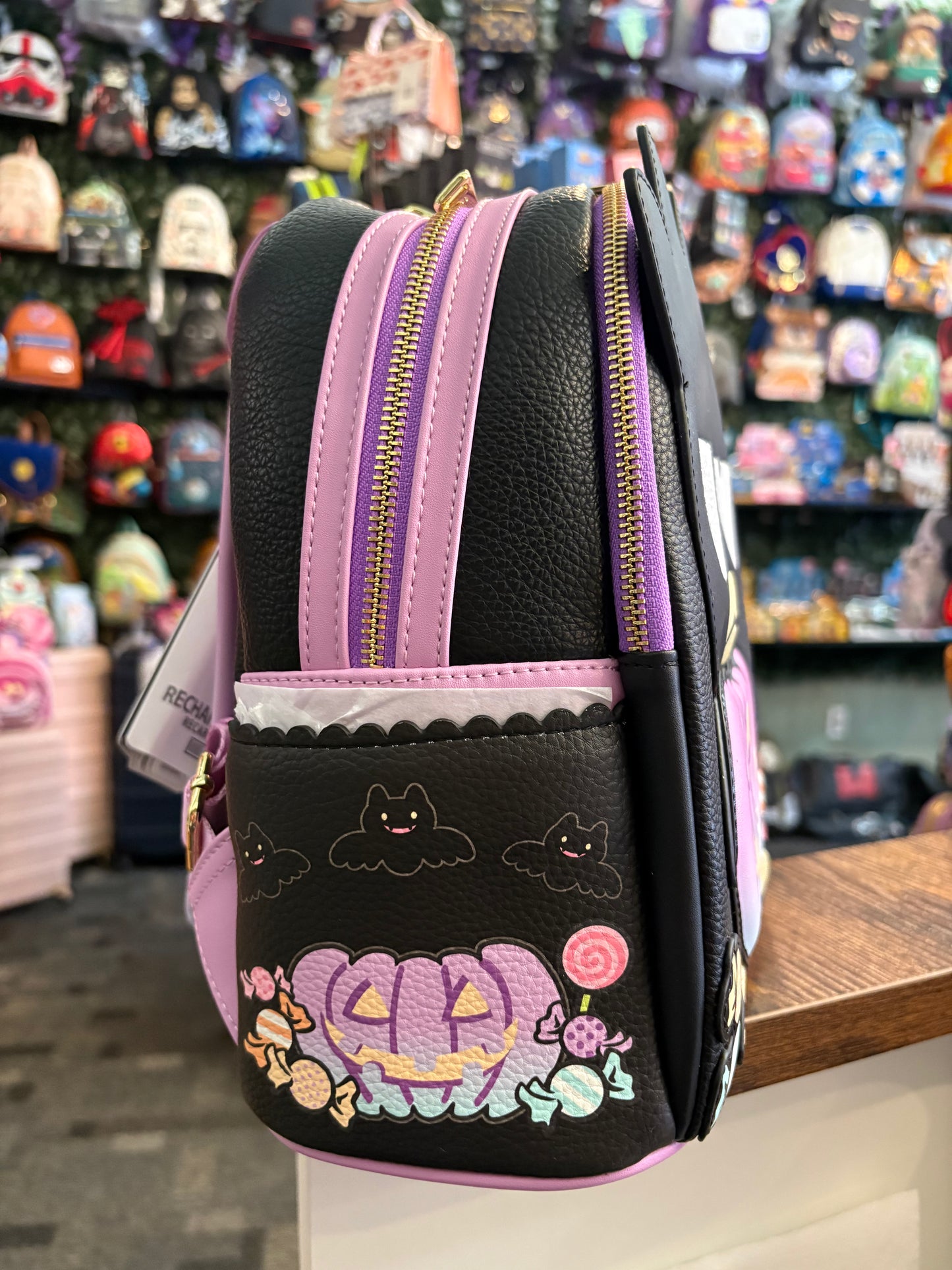 Loungefly Sanrio Dadtz Maru Pumpkin Lights up mini Backpack