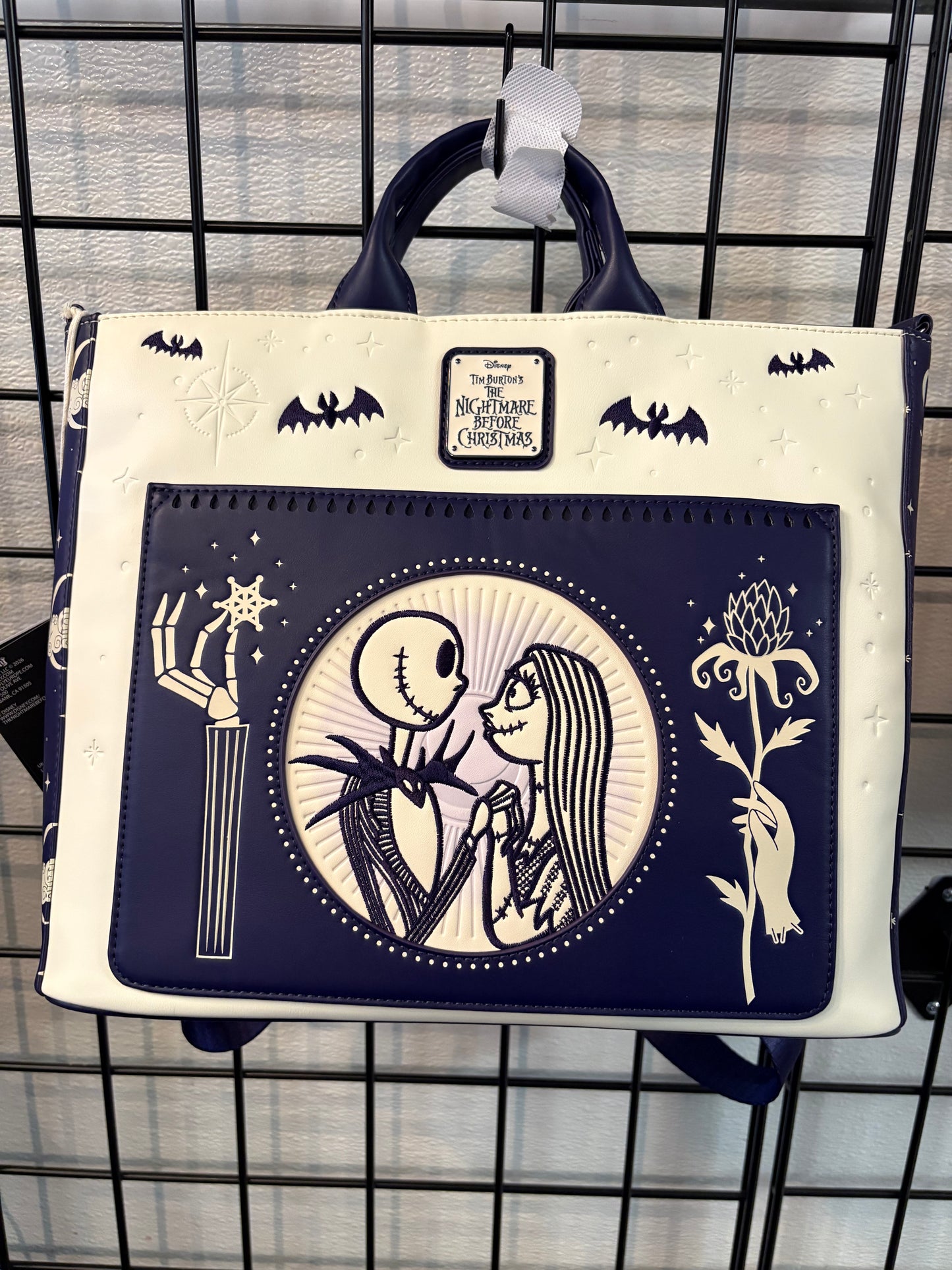 Loungefly NBC Jack and Sally Convertible Tote