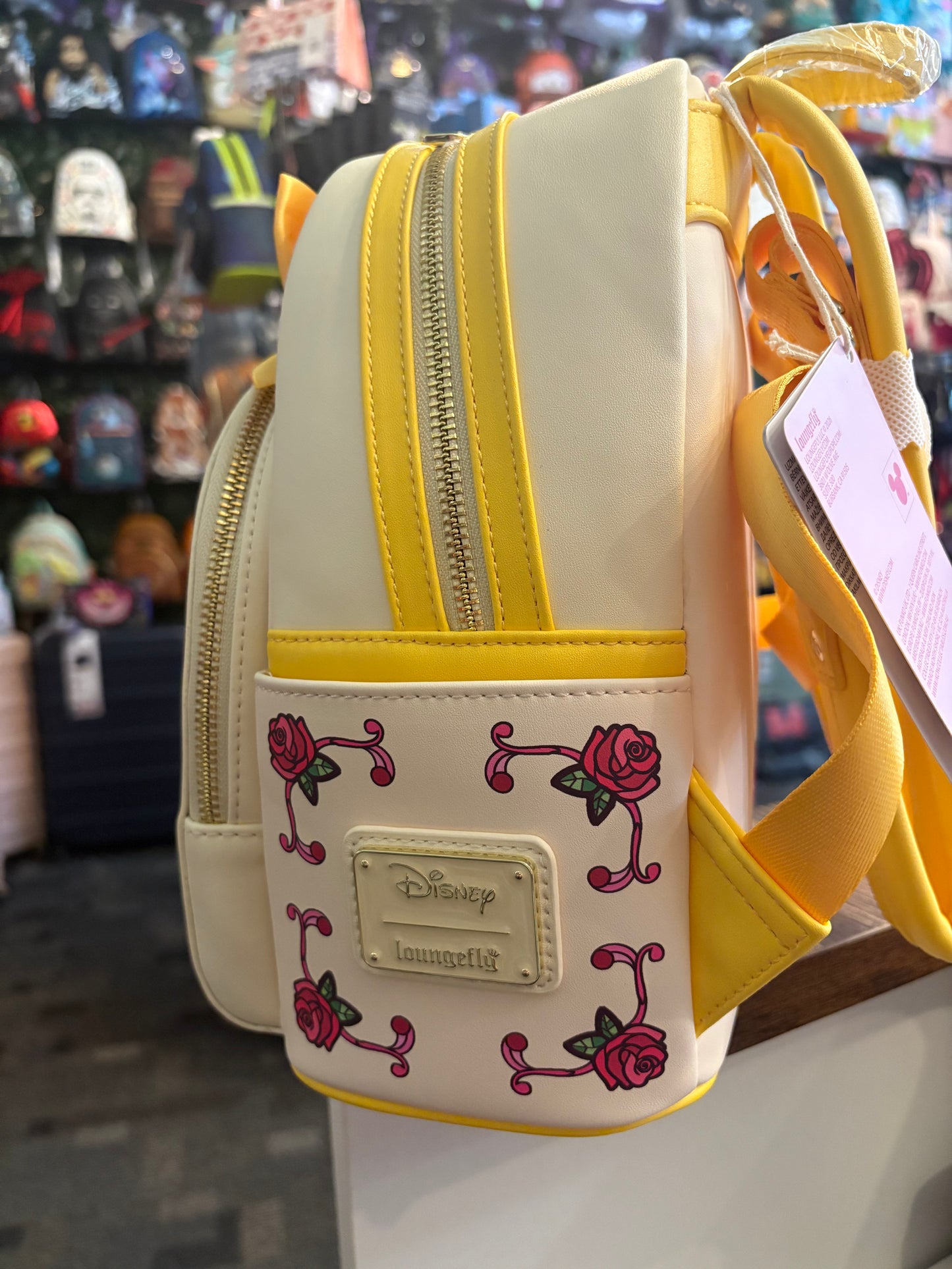 Loungefly Disney Belle Stained Glass Butter Yellow