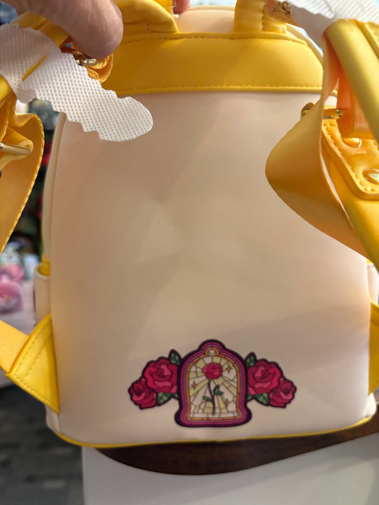 Loungefly Disney Belle Stained Glass Butter Yellow