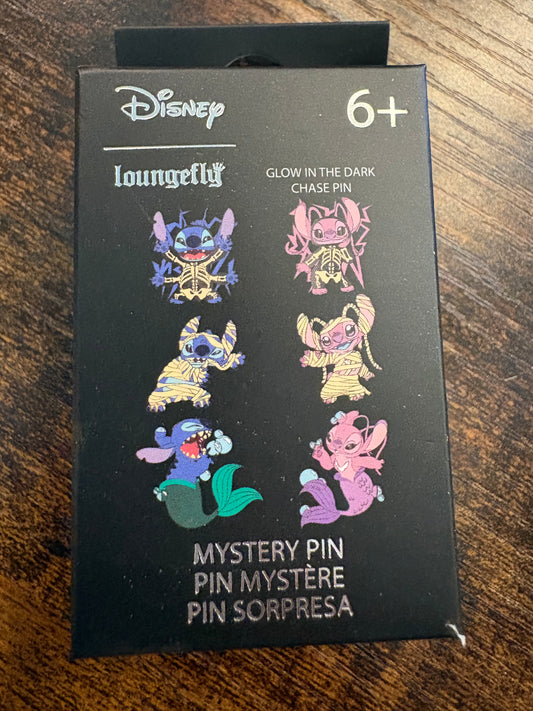 Loungefly Disney Stitch and Angel Halloween Mystery Blind Box Pin