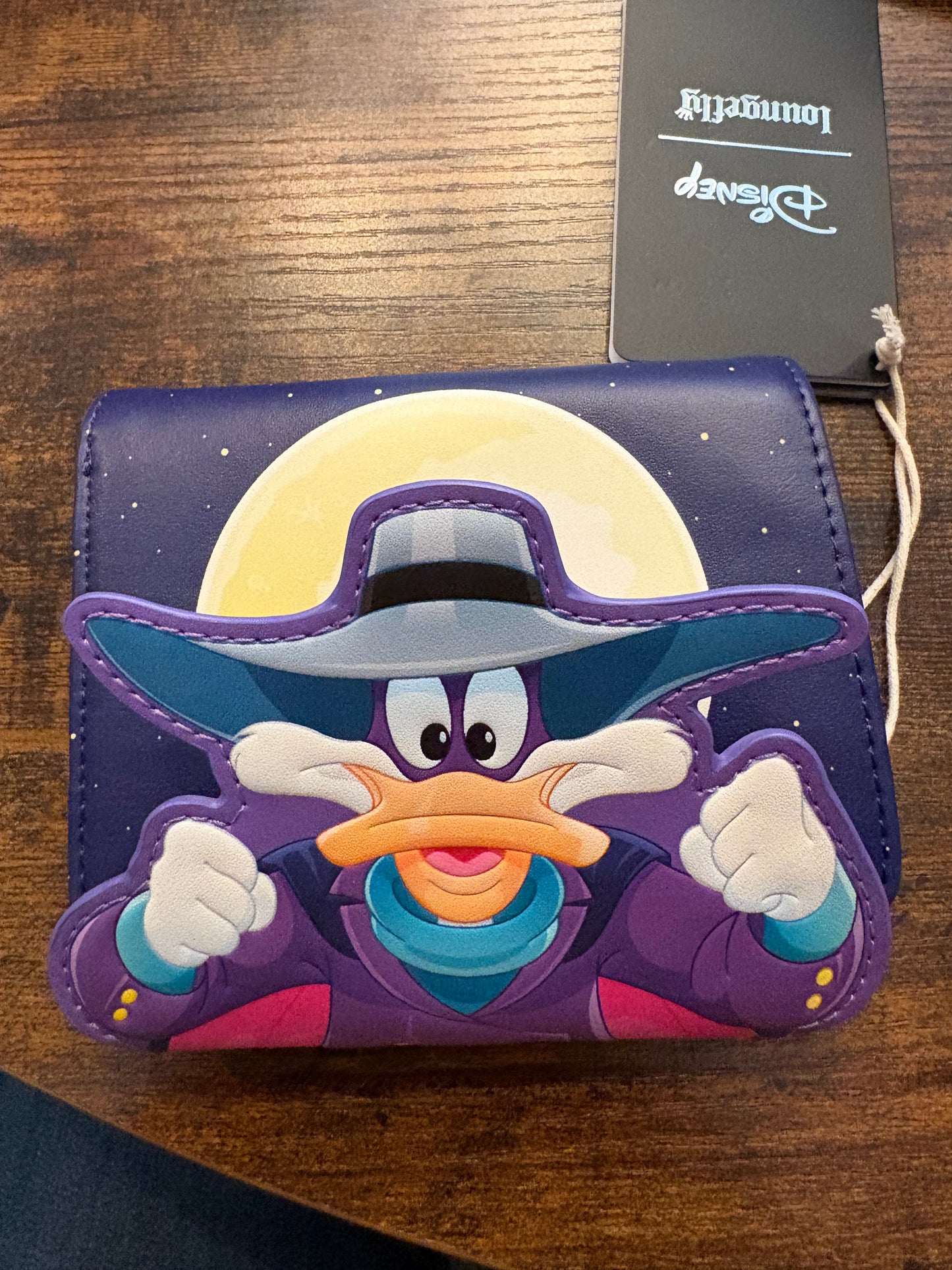 Loungefly Disney Darkwing Duck Wallet Glows in the Dark