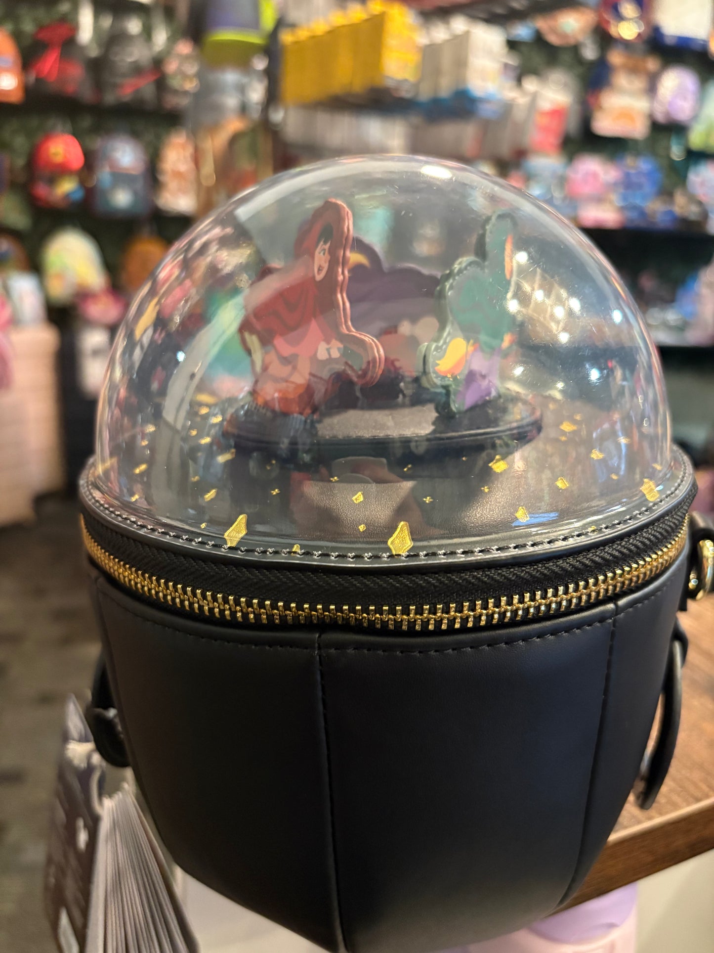 Loungefly Hocus Pocus Flying Sisters Dome Movable Parts and plays music