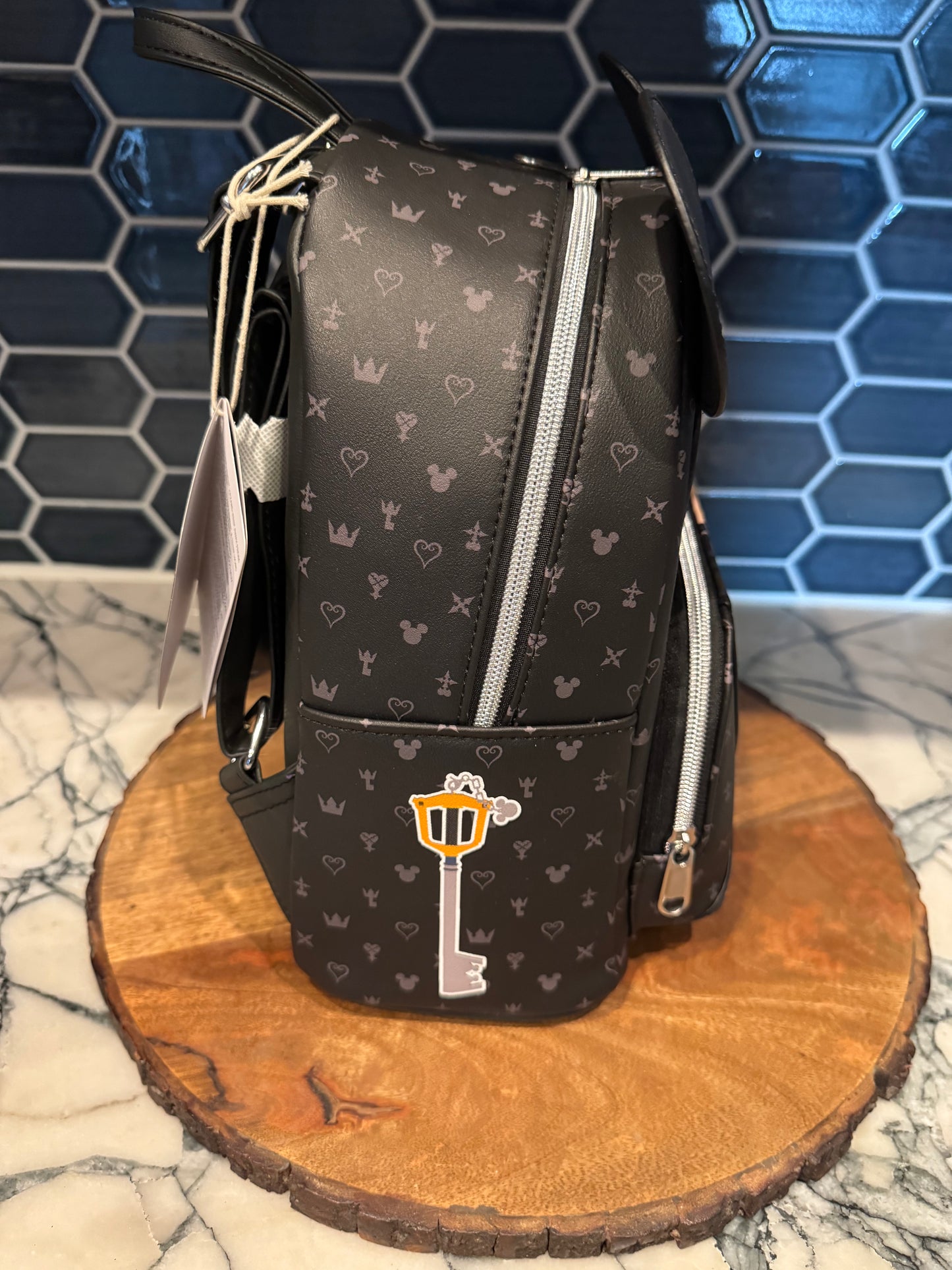 Disney Kingdom Hearts LoungeFly King Mickey Backpack & Wallet GameStop Exclusive