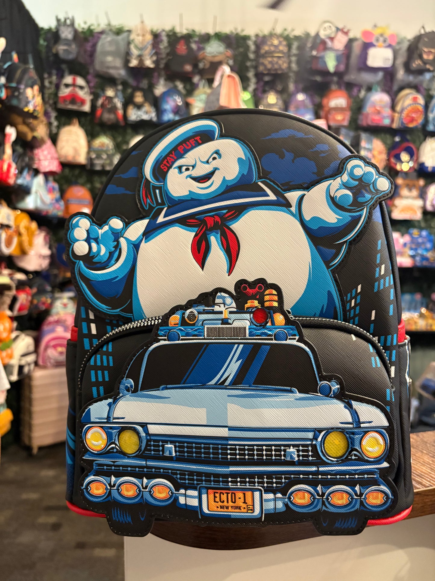 Loungefly Ghostbusters Stay Puff Chasing mini Backpack