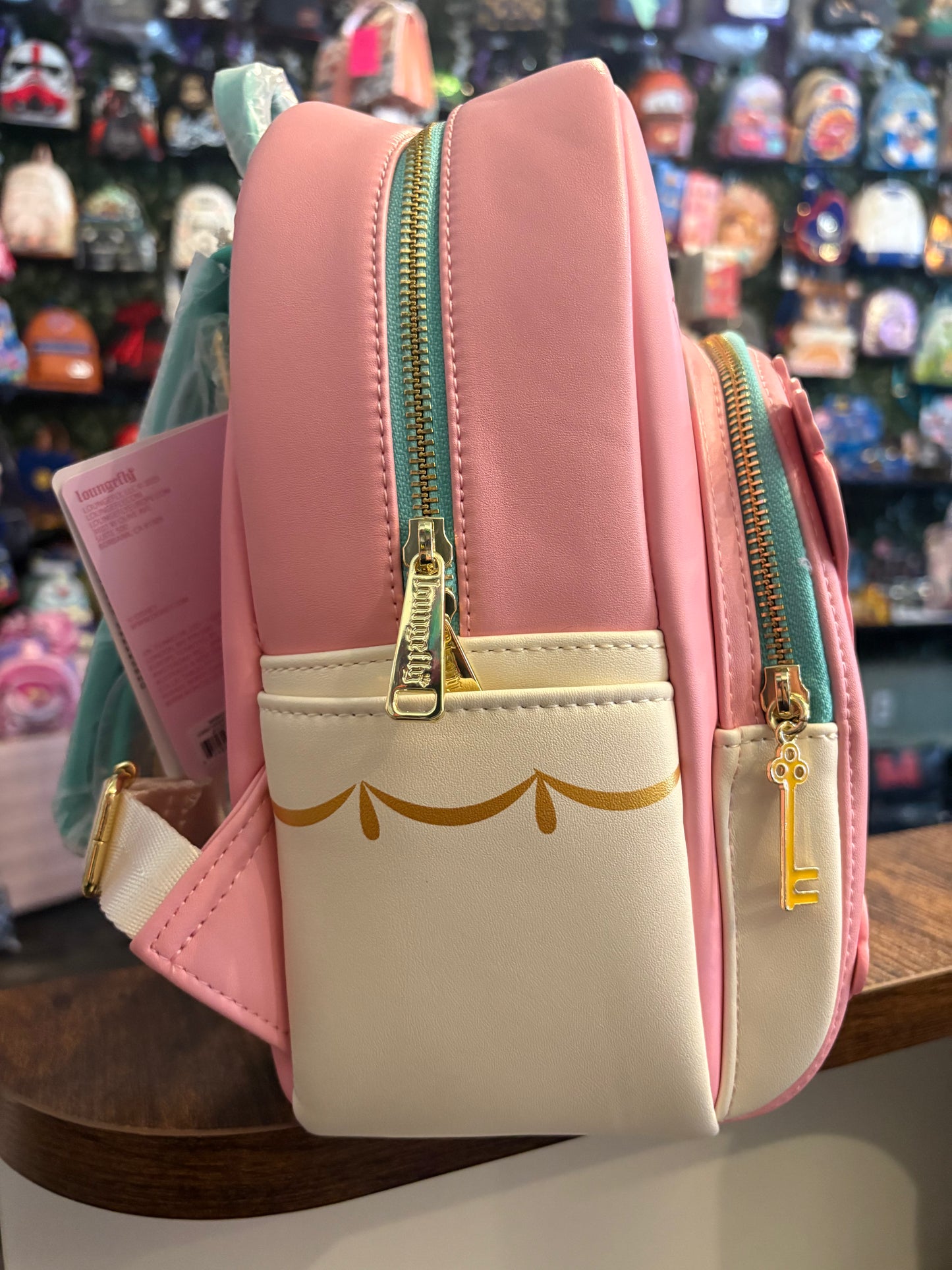 Loungefly Disney Cinderella Gus Gus and Jack Teacup Mini Backpack