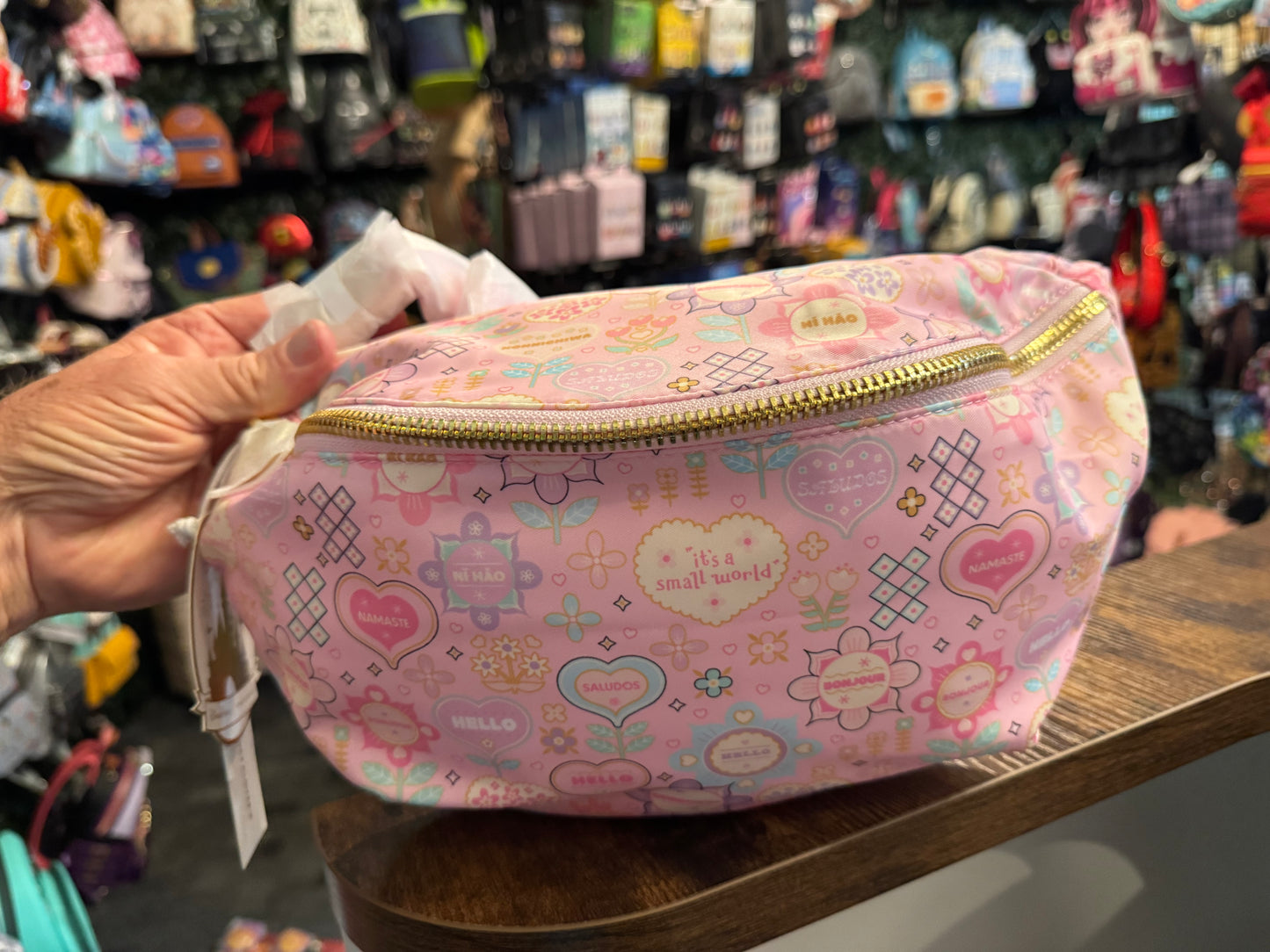 It's a Small World Belt bag- Pink by Stoney Clover Lane