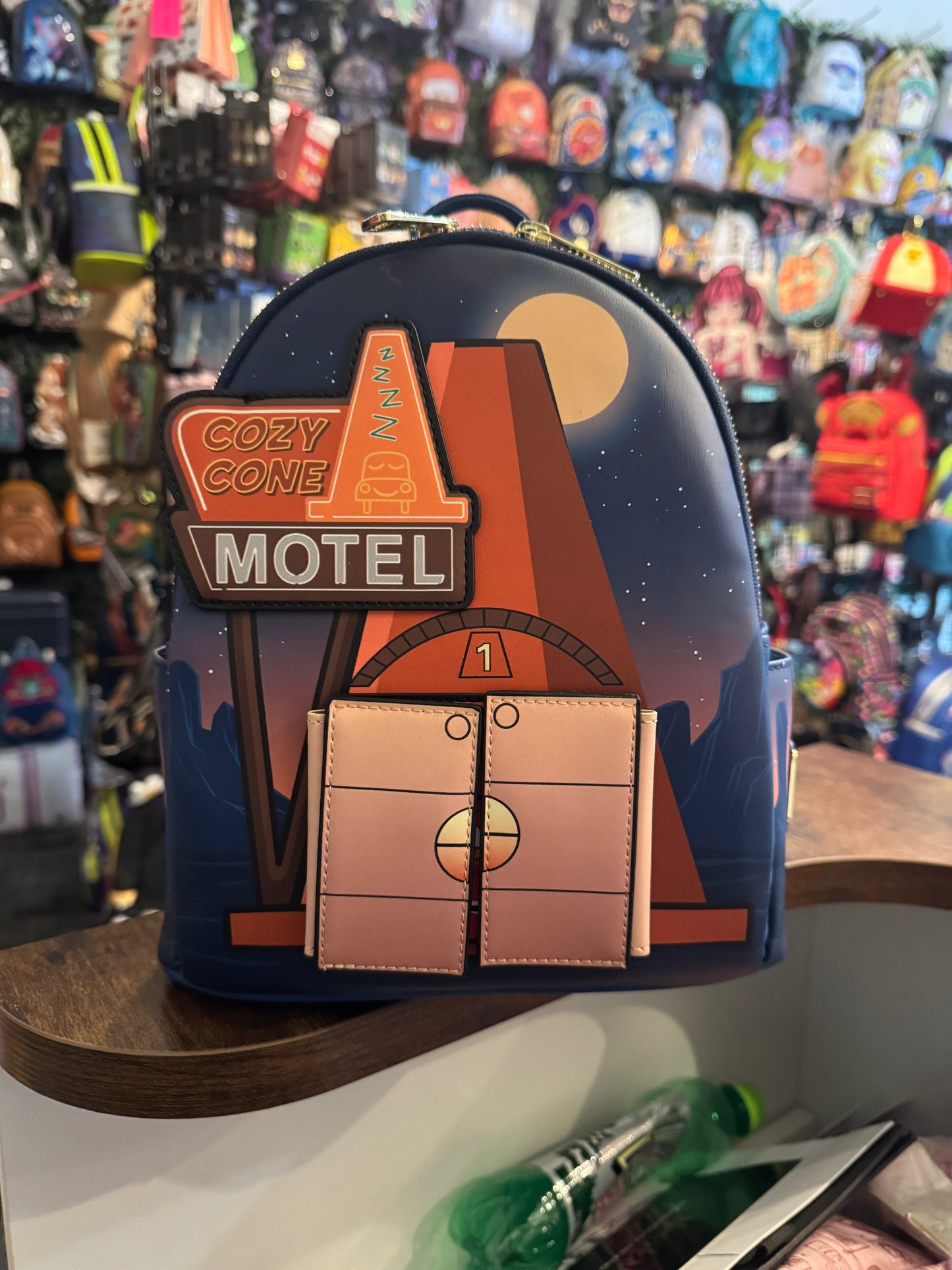 Loungefly Xcars Cozy Cone Motel  mini Backpack