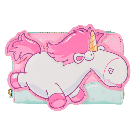 Minions Fluffy Unicorn Zip-Around Wallet