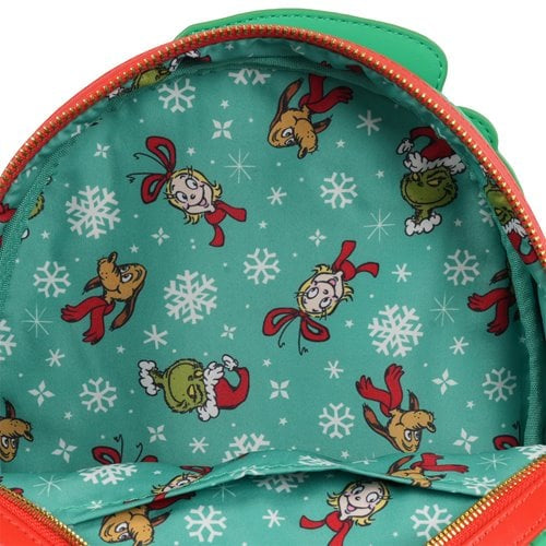 How the Grinch Stole Christmas Grinch Christmas Sweater Mini-Backpack - Entertainment Earth Exclusive
