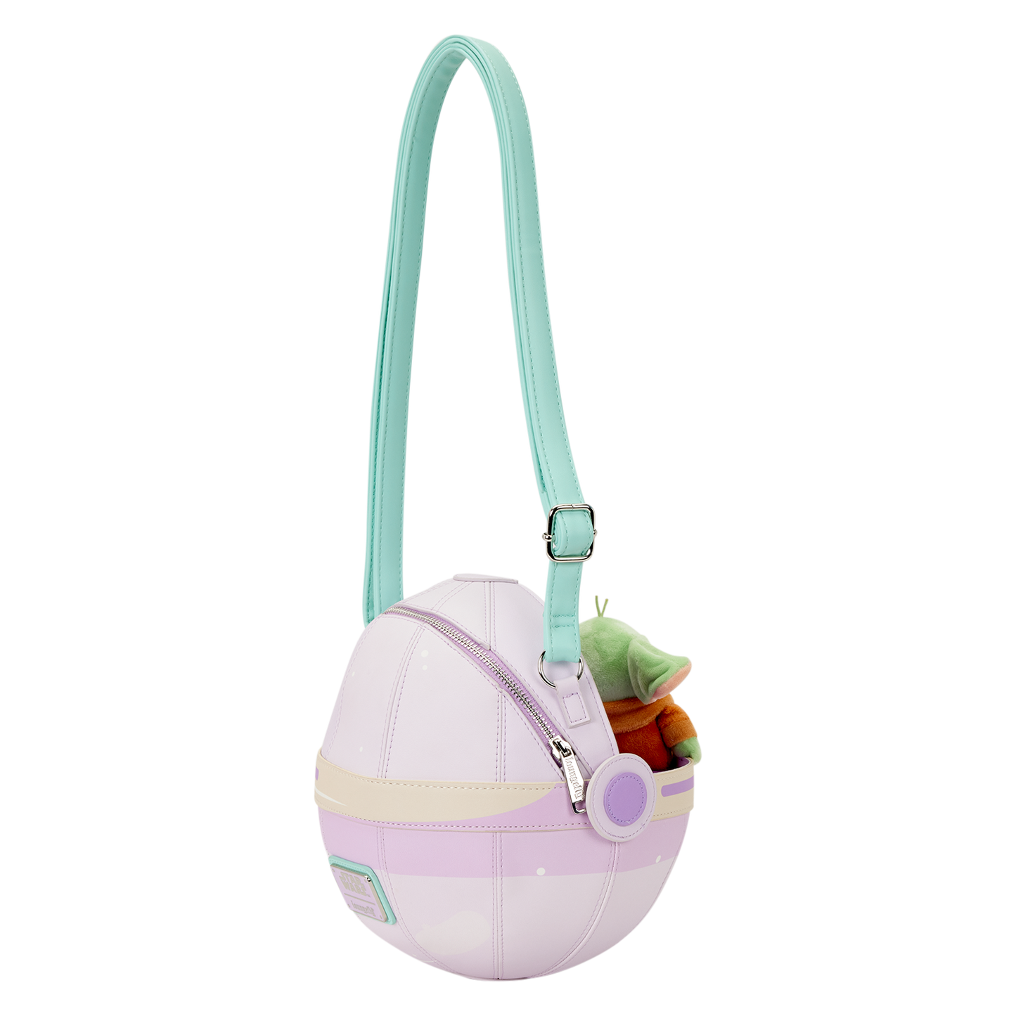 Star Wars The Mandalorian Grogu Figural Pod Plush Crossbody Bag