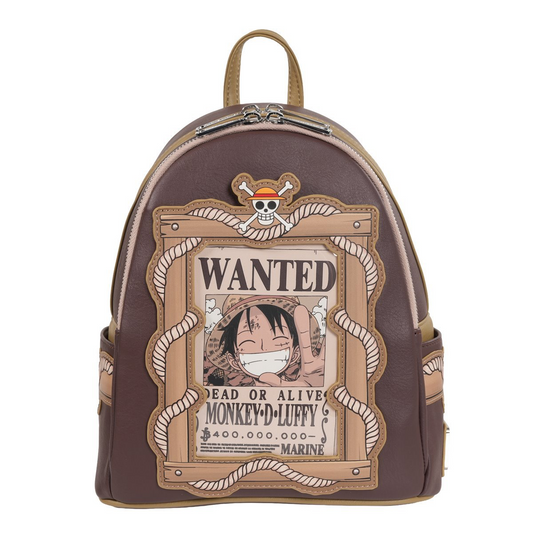 One Piece Wanted Dead or Alive Monkey D. Luffy Mini-Backpack - Entertainment Earth Exclusive