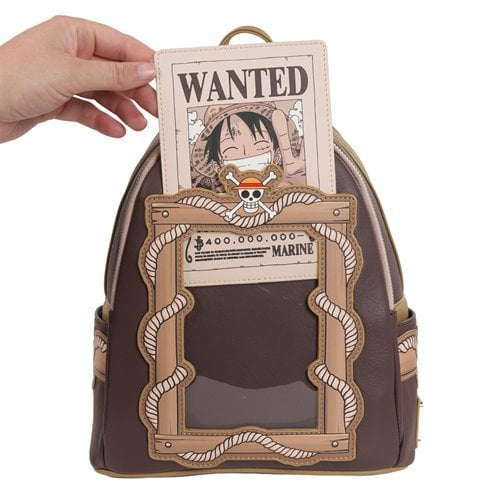 One Piece Wanted Dead or Alive Monkey D. Luffy Mini-Backpack - Entertainment Earth Exclusive