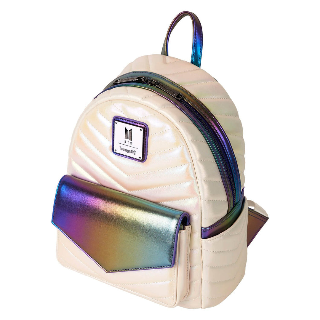 Loungefly BTS Iridescent Quilted Mini Backpack