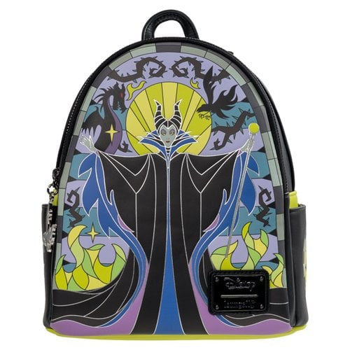 Sleeping Beauty Maleficent Stained Glass Mini-Backpack - Entertainment Earth Exclusive
