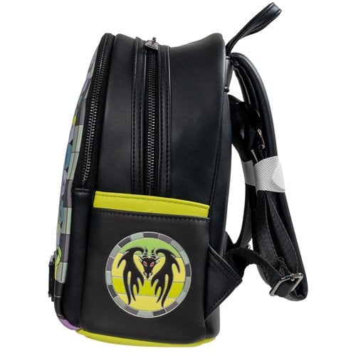 Sleeping Beauty Maleficent Stained Glass Mini-Backpack - Entertainment Earth Exclusive