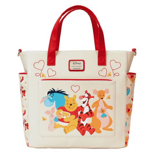 Loungefly Winnie the Pooh and Friends Love Convertible Tote