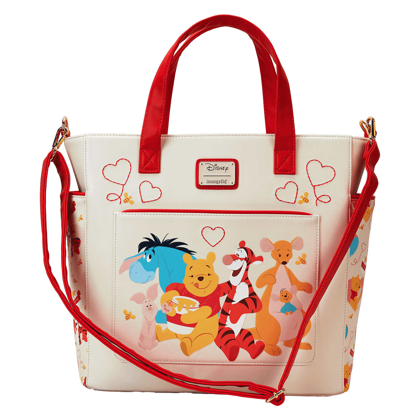 Loungefly Winnie the Pooh and Friends Love Convertible Tote