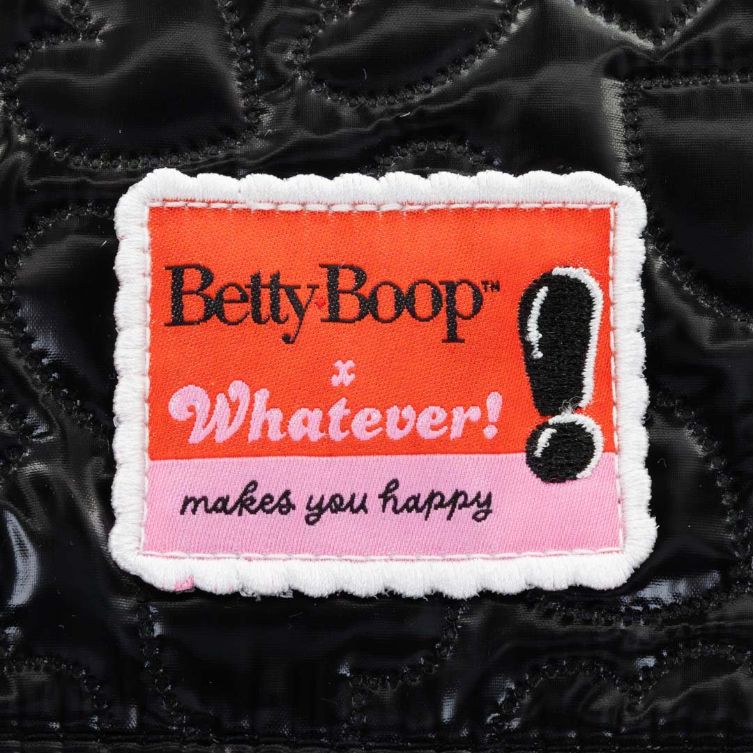 Betty Boop Quilted Heart Trinket Backpack with Acrylic Charms