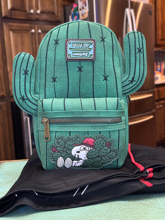 Loungefly Peanuts Spike Desert Cactus Sling Crossbody Bag