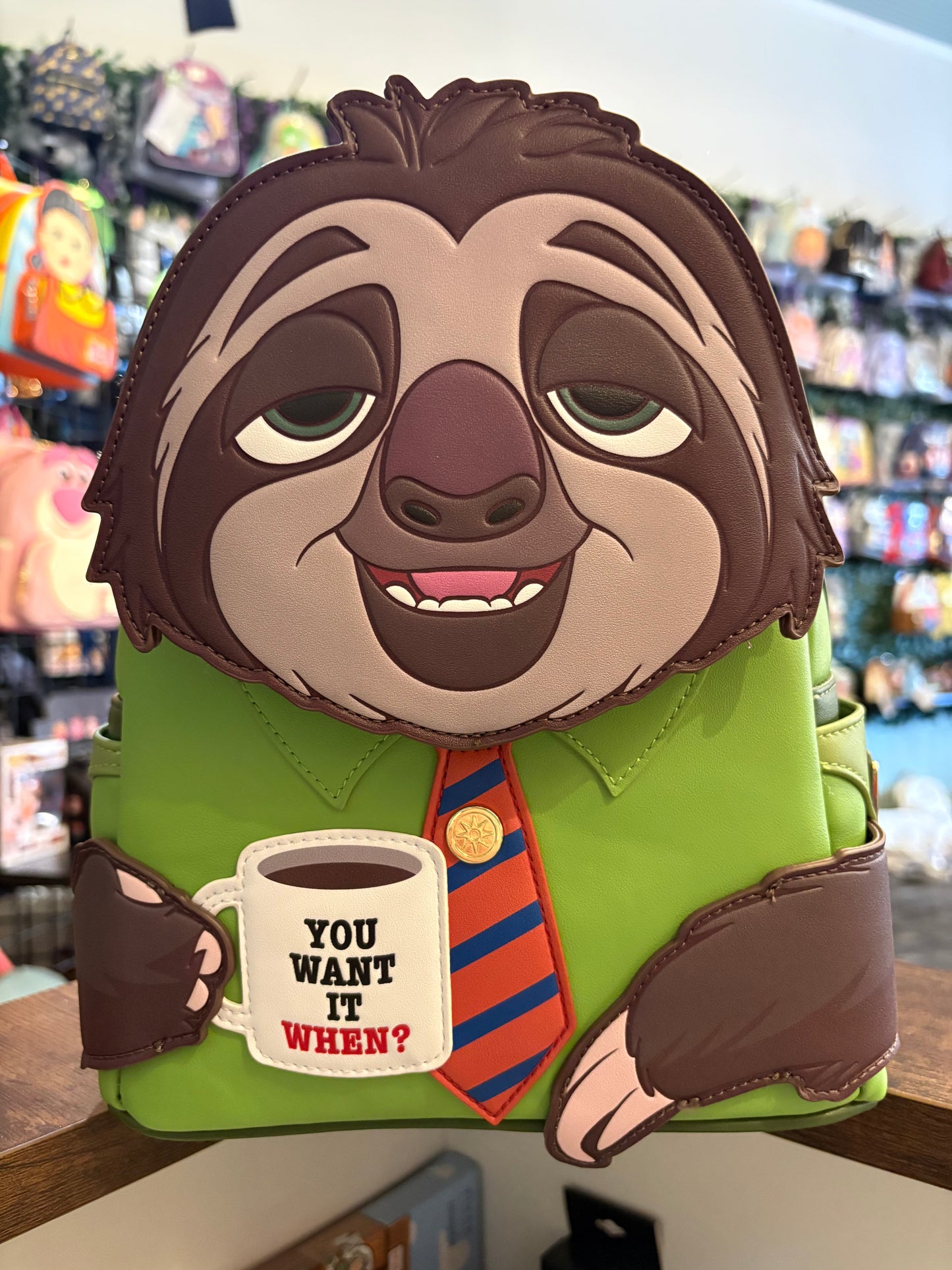 Loungefly Disney Zootopia Flash the Sloth Mini Backpack