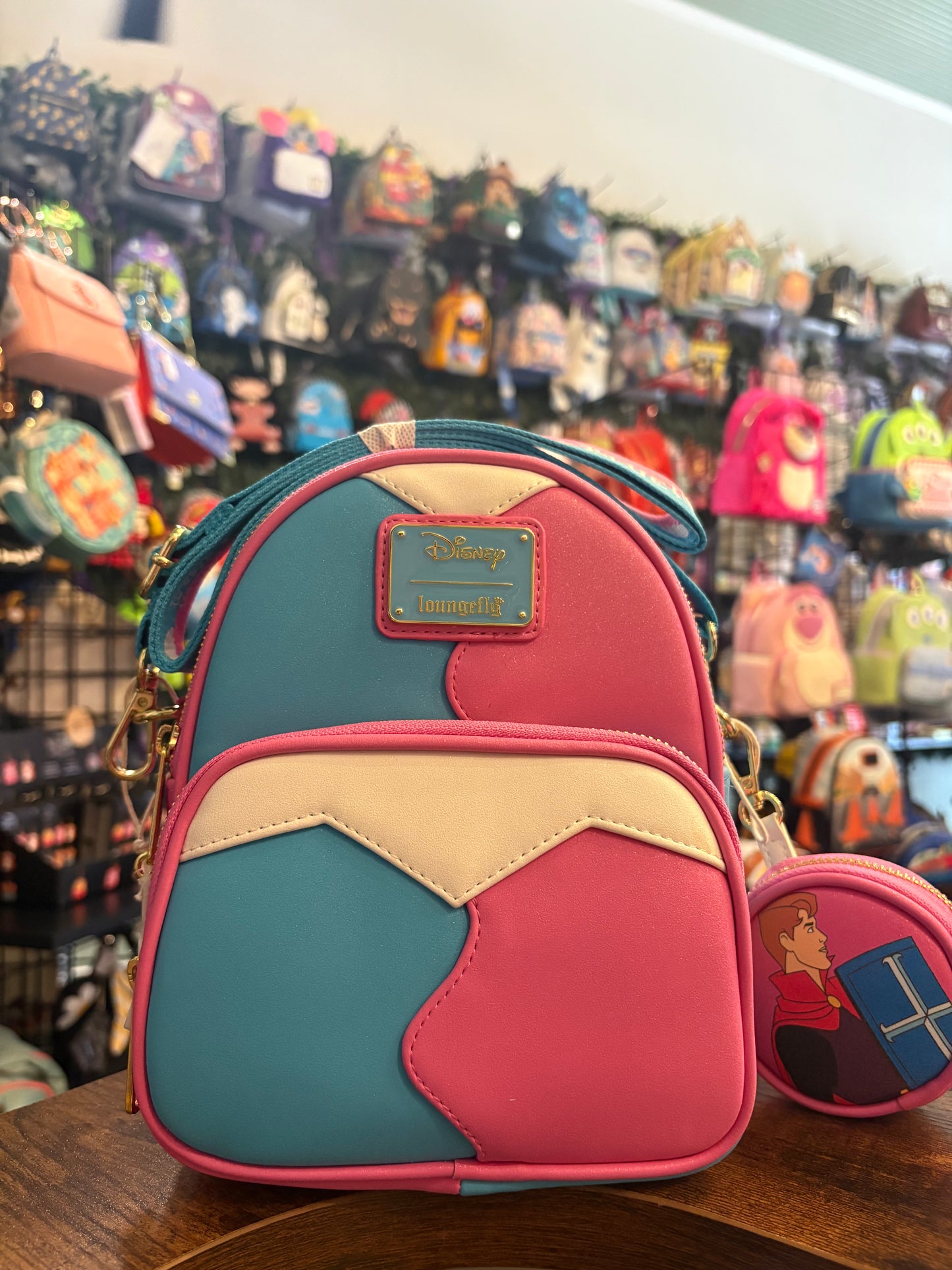 Loungefly Disney Sleeping Beauty Convertible mini Backpack