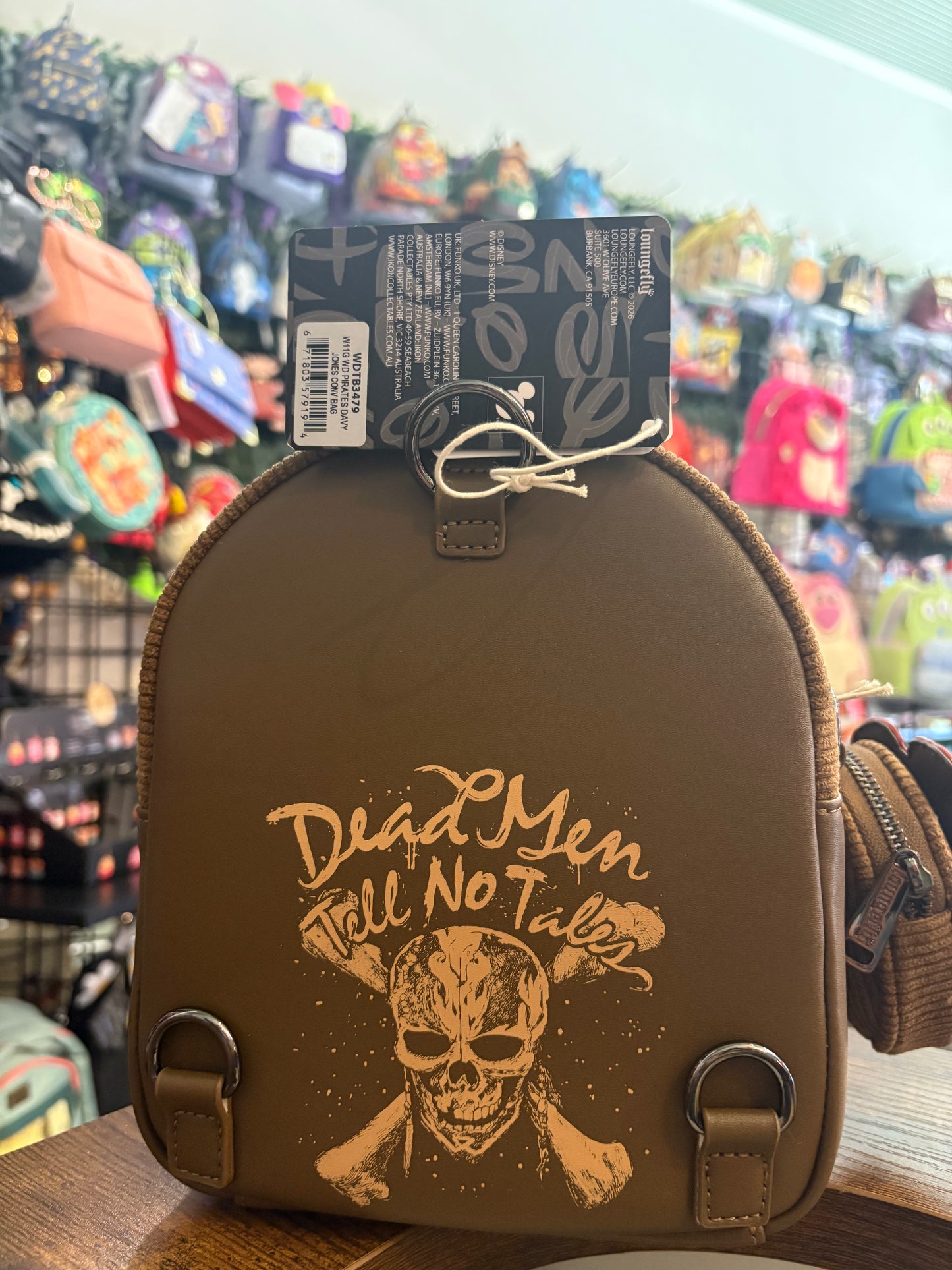 Loungefly Disney Pirates Davy Jones Chest Convertible Backpack mini